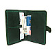 Кожаное мужское портмоне Gofin зелёное SKG-10009