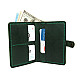 Кожаное мужское портмоне Gofin зелёное SKG-10009