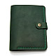 Кожаное мужское портмоне Gofin зелёное SKG-10009