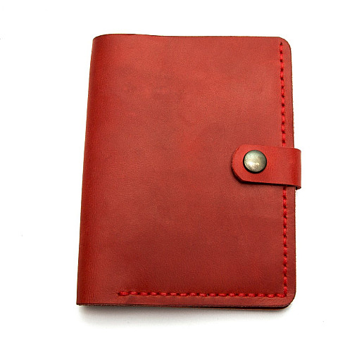 Шкіряне чоловіче портмоне Gofin червоне SKG-10010