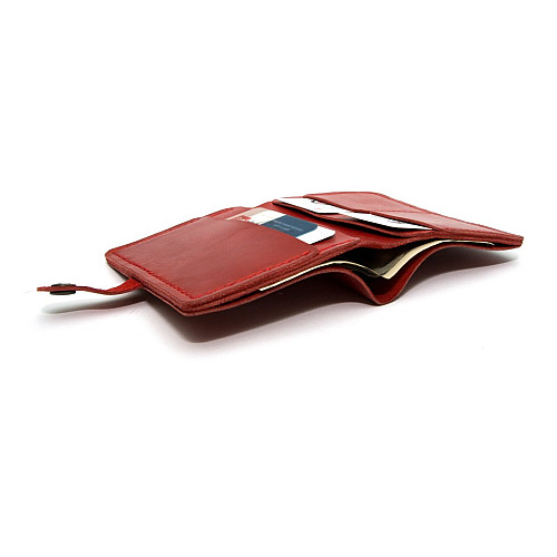 Шкіряне чоловіче портмоне Gofin червоне SKG-10010