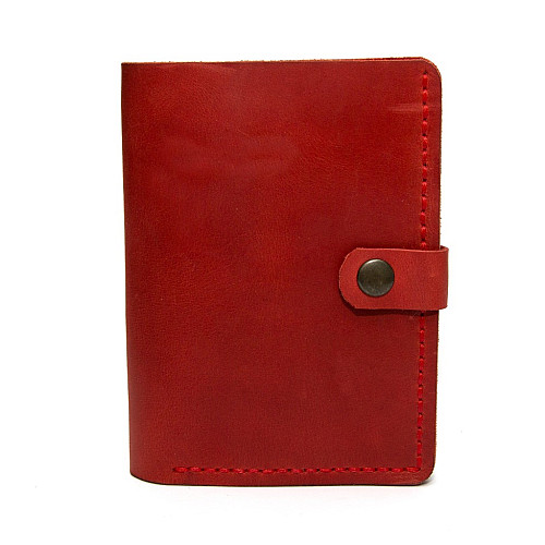 Шкіряне чоловіче портмоне Gofin червоне SKG-10010