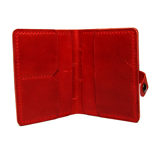 Шкіряне чоловіче портмоне Gofin червоне SKG-10010