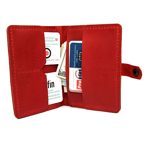 Червона обкладинка для документів Gofin SKG-10011