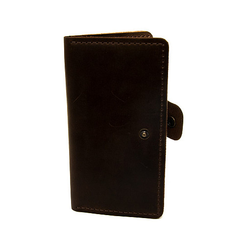 Чоловіче шкіряне коричневе портмоне Gofin SKG-10018