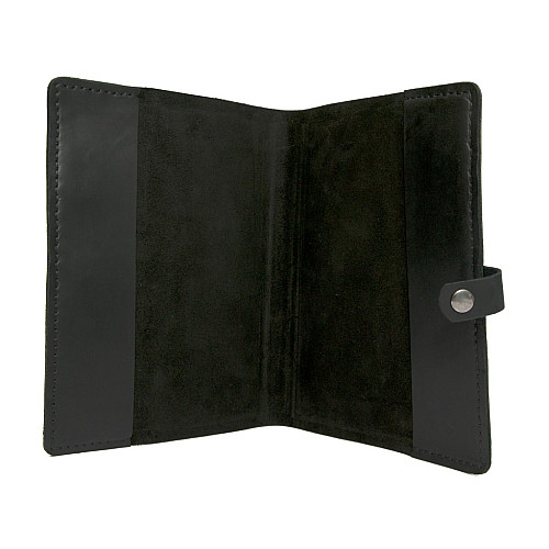 Кожаная обложка на блокнот А5 черная Gofin SKG-10020