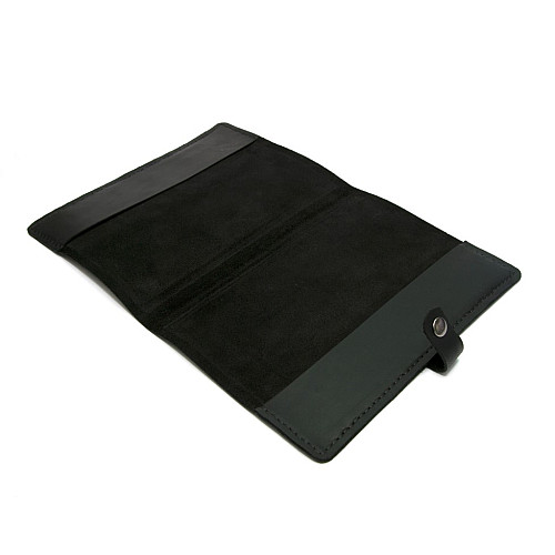 Кожаная обложка на блокнот А5 черная Gofin SKG-10020
