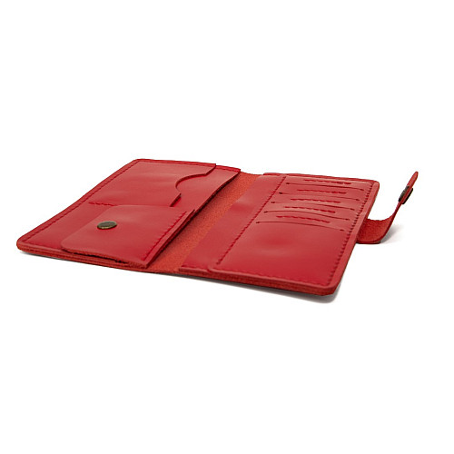 Мужское кожаное красное портмоне Gofin SKG-10023
