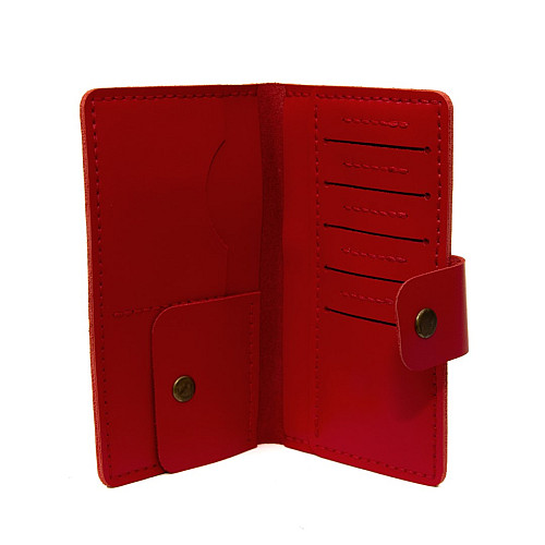 Мужское кожаное красное портмоне Gofin SKG-10023