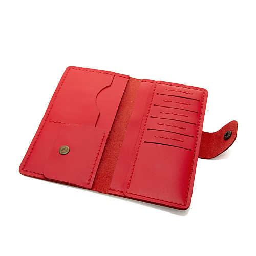 Мужское кожаное красное портмоне Gofin SKG-10023