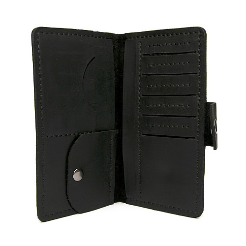 Чоловіче шкіряне чорне портмоне Gofin SKG-10024