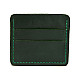 Кожаное зеленое портмоне-кард кейс Gofin SKG-10025