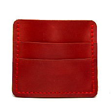 Шкіряне червоне портмоне-кард кейс Gofin SKG-10026