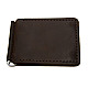 Коричневый кожаный зажым для денег с магнитом Gofin SKG-10036