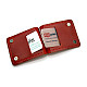 Красный кожаный зажым для денег с магнитом Gofin SKG-10038