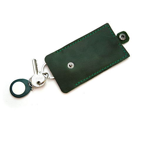Зеленая кожаная ключница Gofin SKG-10043