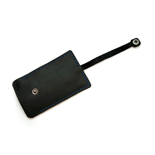 Темно-синяя кожаная ключница Gofin SKG-10044