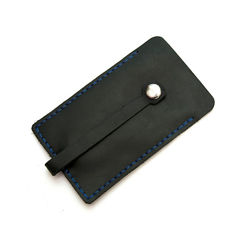 Темно-синяя кожаная ключница Gofin SKG-10044