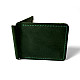 Зелений шкіряний зажим для грошей на магніт Gofin SKG-10046