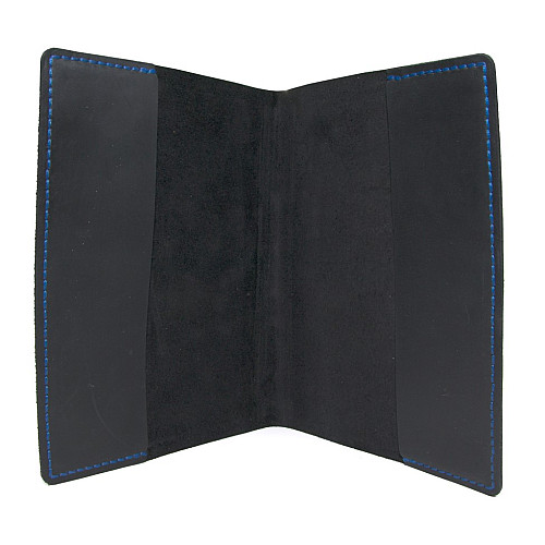 Кожаная обложка Gofin на блокнот А5 темно-синяя без застежки SKG-10051