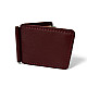 Бордовый кожаный зажым для денег Gofin SKG-10054
