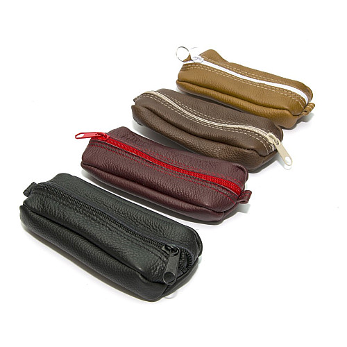 Ключница Gofin на замок кожаная черная SKG-10076