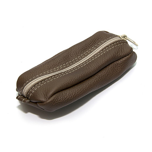 Ключниця Gofin на замок шкіряна коричнева SKG-10074