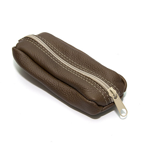 Ключниця Gofin на замок шкіряна коричнева SKG-10074