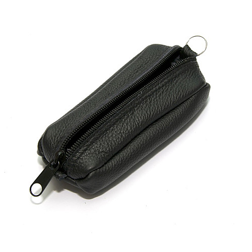 Ключница Gofin на замок кожаная черная SKG-10076