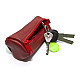 Червона ключниця Gofin на замок шкіряна конусна SKG-10077
