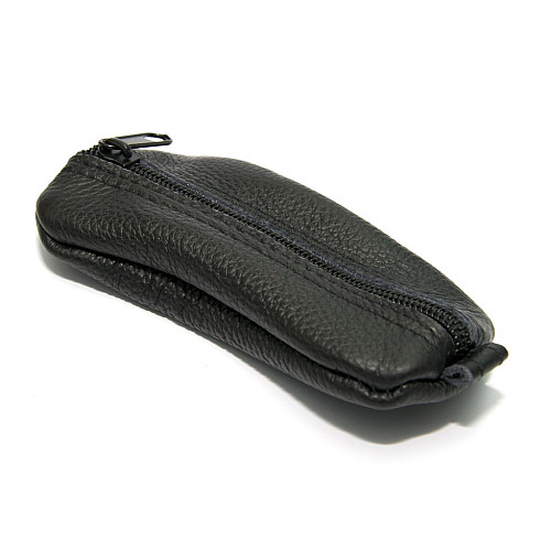 Ключница Gofin черная кожаная на замок SKG-10099