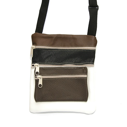 Кожаная сумочка Gofin на плечо асорти 19х17 см SMK-20009