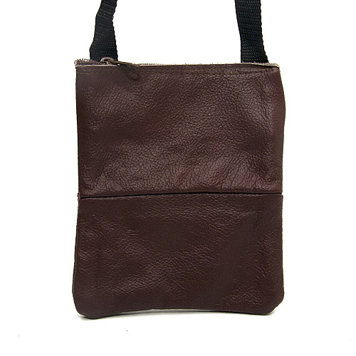 Бордовая кожаная сумка на плечо Gofin SMK-20032