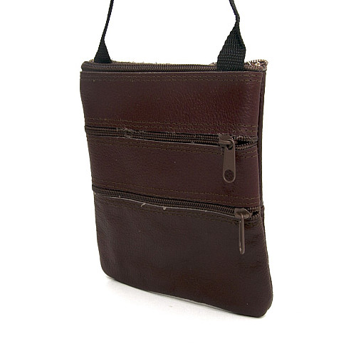 Бордовая кожаная сумка на плечо Gofin SMK-20032