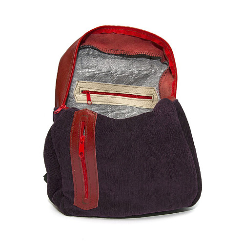 Червоно-фіолетовий тканинний рюкзак Gofin SMR-22027