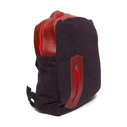 Червоно-фіолетовий тканинний рюкзак Gofin SMR-22027