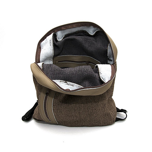 Тканевый коричневый рюкзак Gofin SMR-22039