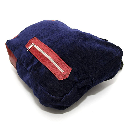 Тканинний фіолетовий рюкзак Gofin з червоними вставками SMR-22046