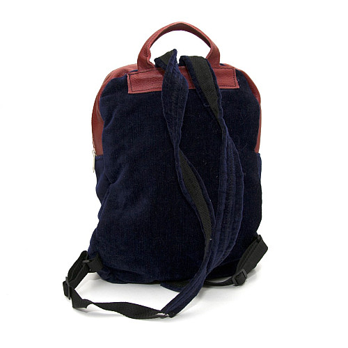 Тканинний фіолетовий рюкзак Gofin з червоними вставками SMR-22046