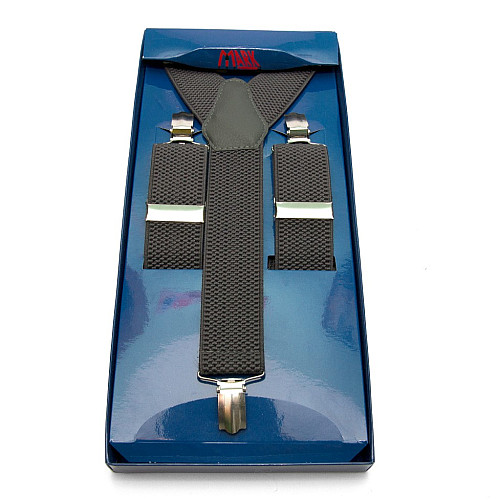 Підтяжки Gofin чоловічі сірі Y образні подарункові PU-0473