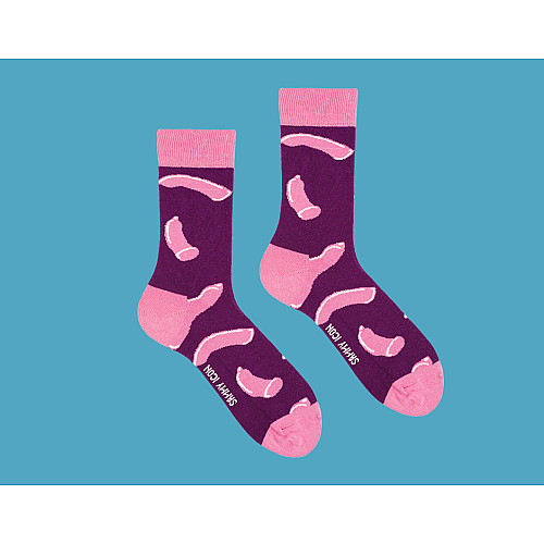 Шкарпетки FREUDIAN фіолетові з малюнком SIN-1725