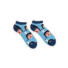 Короткі шкарпетки NAMITO SHORT блакитні з індіанцями SIN-1770