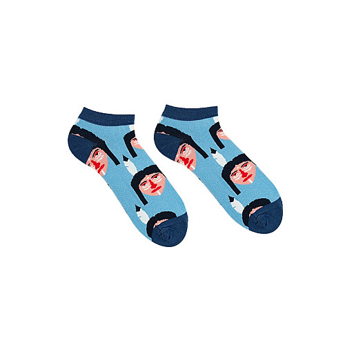 Короткі шкарпетки NAMITO SHORT блакитні з індіанцями SIN-1770