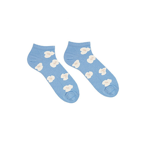 Короткие носки FLICKS SHORT голубые с попкорном SIN-1773