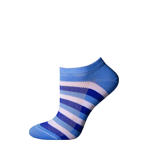Жіночі сині шкарпетки в смужку Art 310Д-3-8