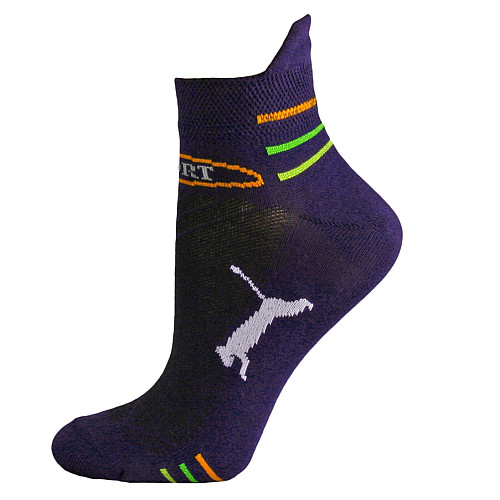 Фіолетові жіночі шкарпетки зі смужками Art 801Д-1-21