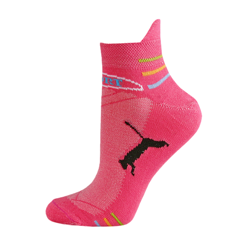 Жіночі коралові шкарпетки зі смужками Art 801Д-1-37