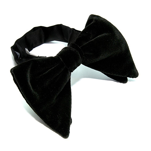 Елитная галстук бабочка Zara черная BZR-9000