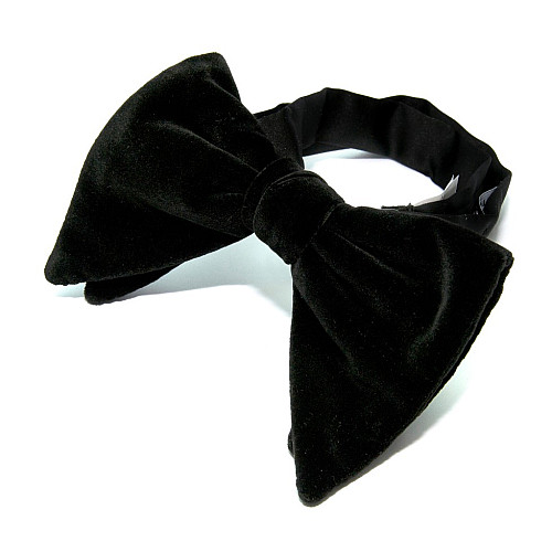 Елитная галстук бабочка Zara черная BZR-9000