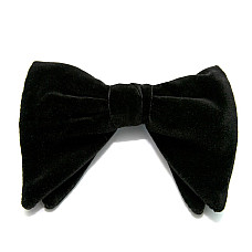 Елитная галстук бабочка Zara черная BZR-9000